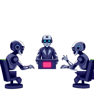 AI Debate mockup